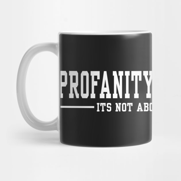 Profanity Instructor It's not about the volume - White text by itauthentics